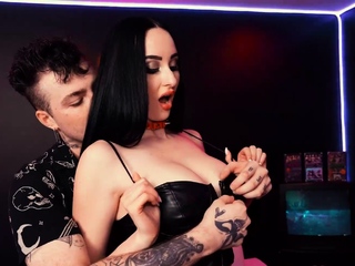 Busty Violet Voss Devours Cock After Intimate Blowjob