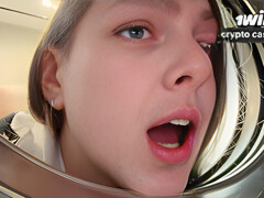 Imagine, Im Stuck In The Washing Machine! I Fucked My Stepsister In The Washing Machine